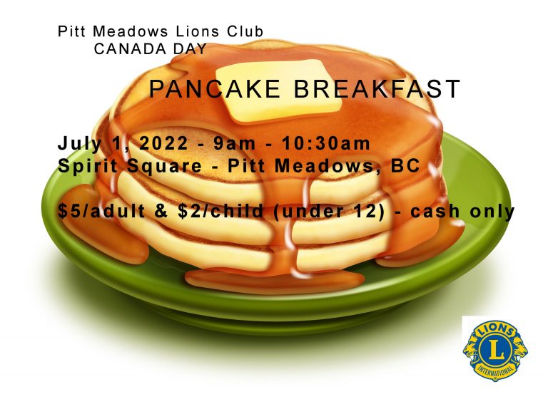 Canada Day 2022 – Join us for pancakes!